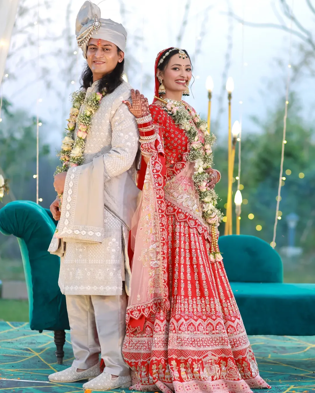 Wedding couple portrait